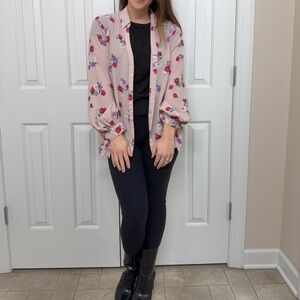 Express floral button up